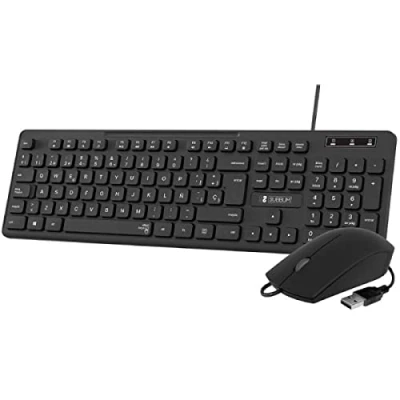 Image de SUBBLIM SUBKBC CSSK01 clavier Souris incluse Universel USB QWERTY Espagnole Noir Neuf