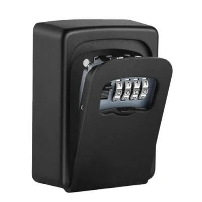 Image de CDC DIGI Boîte à Clé Sécurisée Exterieur, Boite a Clefs Murale de avec Code 4 Chiffres, Boitier Porte Clef Stockage Sécurité 5 clés, pour L&#039;école Garage Domicile Airbnb