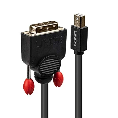 Image de Lindy 41953 câble vidéo et adaptateur 3 m Mini DisplayPort DVI D Noir Neuf