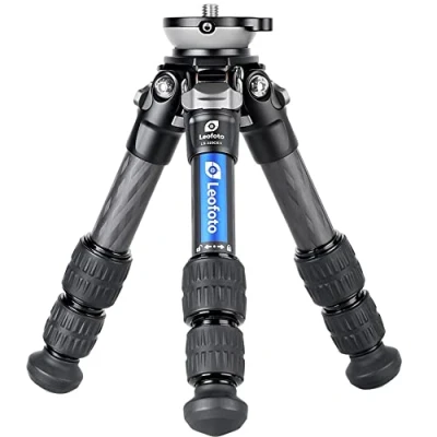 Image de Leofoto Ranger Trépied en Carbone avec Base de Mise à Niveau Idéal pour Les panoramas et vidéastes LS 223CEX