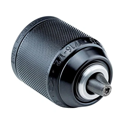 Image de Mandrin de perceuse sans clé Extra RV50 13, Röhm 1322451, montage 1/2&quot; 20, capacité serrage 1,5 13 avec verrouillage radial, design métallique, trou traversant