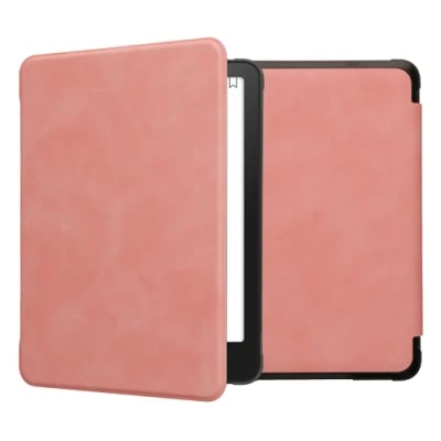 Image de kwmobile Coque Liseuse Compatible avec Amazon Kindle Paperwhite (12. Gen 2024) / Colorsoft à Rabat Magnétique en Simili Cuir pour Rose Ancien