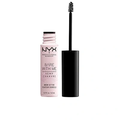 Image de NYX Professional Makeup Gel Fixateur Sourcils Bare With Me, Définition des Sourcils, Fixation Légère à Forte, Huile de Chanvre Revitalisante, Fini Transparent