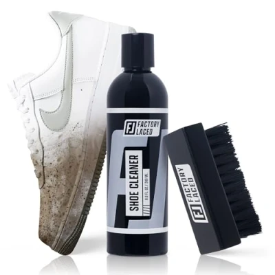 Image de FACTORY LACED kit de nettoyage pour chaussures Le baskets comprend : un nettoyant qualité supérieure 227 g, une brosse et serviette en microfibre Sans