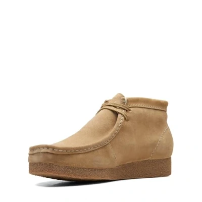 Image de Clarks Shacre Wallabee Boot, Bottine Chukka Homme, Daim de Sable foncé, 47 EU