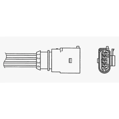 Image de NGK 0047 Sonde lambda chauffé 4 AUDI: A8 D3