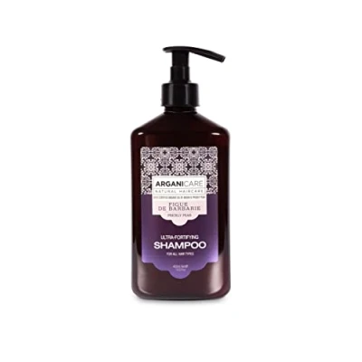 Image de ARGANICARE Shampoing Fortifiant à la Figue de Barbarie et Vitamine E Soin Cheveux 400 ml