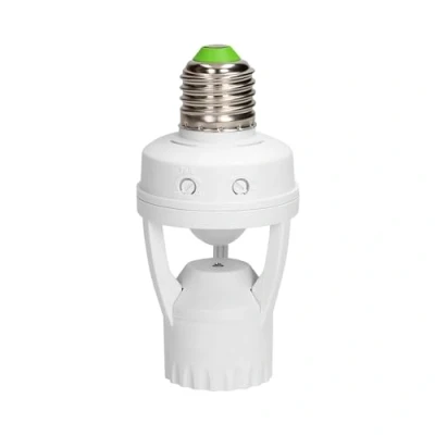 Image de Miratic Support Ampoule E27 Douille Detecteur de Mouvement avec Détecteur et Capteur Crépusculaire 360 IP22