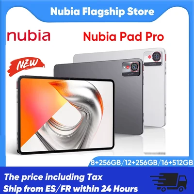 Image de Nubia Pad Pro Ai Snapdragon 8 Gen 3 10.9 &#039;&#039;144Hz affichage Led 10100Mah batterie 66W charge rapide Bluetooth 5.3
