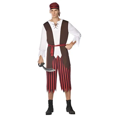 Image de amscan Pirate Pete Hommes XL Déguisements, 9911038, Multicolore