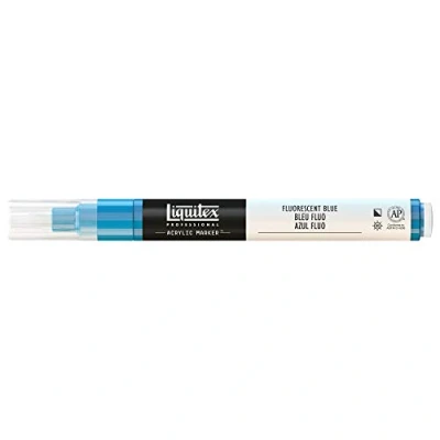 Image de Liquitex Marqueur Pointe Fine Bleu Fluorescent