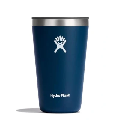 Image de HYDRO FLASK Tumbler Gobelet d&#039;Extérieur 473ml (16 oz) avec Couvercle Anti Éclaboussures Isotherme en Acier Inoxydable à Double Paroi Pour Boissons Chaudes ou Froides Indigo