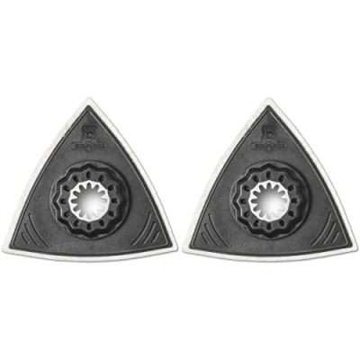 Image de FEIN Plateau de polissage feutre, Condit.2 Pce, Porte outil Starlock, Plaque support en plastique, Forme triangulaire, Longueur d’arête 80 mm