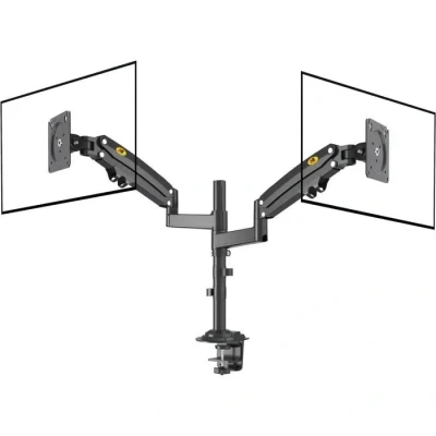 Image de Ergosolid Support de Bureau pivotant Robuste pour Deux écrans LCD LED 22 32 Pouces
