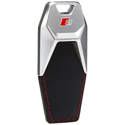 Image de Audi 3181900700 Brelok Do Kluczy, Srebrny/Czarny, 10.6 x 4.8 1.4 cm