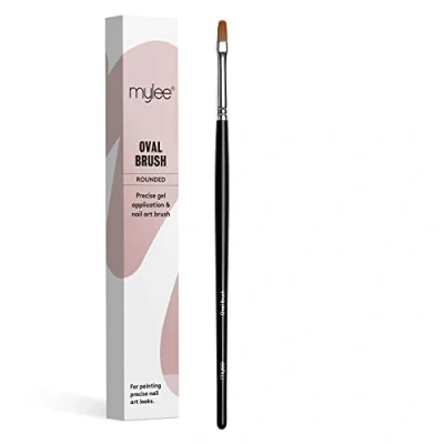Image de Mylee Pinceau ovale pour l&#039;application de vernis à ongles et gel. Outil manucure qualité professionnelle Idéal une utilisation domicile ou en salon