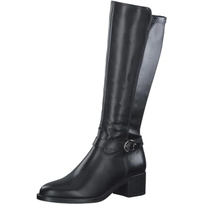 Image de Tamaris Femme Bottes, Dame Bottes Classiques,TOUCHit,Bottes,Fermeture éclair,Black,37 EU