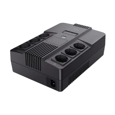 Image de Trust Maxxon UPS Onduleur PC 800VA, Fonction AVR 230V, Alimentation d&#039;énergie Non Interruptible, 6 Prises Schuko