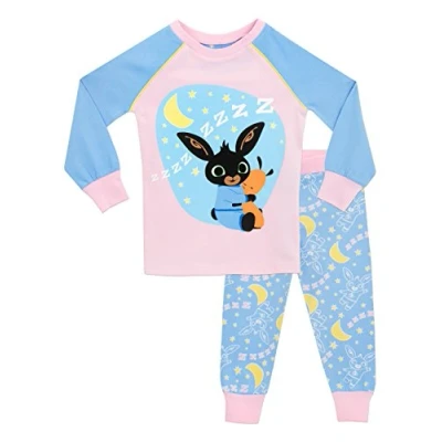 Image de Bing Ensemble De Pyjamas Fille Bien Ajusté bleue/rose Taille 4 5 ans