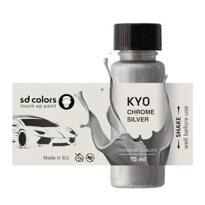 Image de SD COLORS KY0 Peinture de retouche chromée Argenté 15 ML
