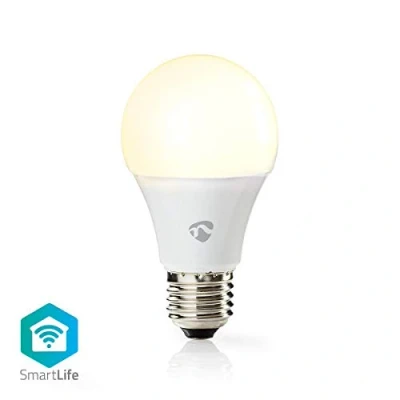 Image de Nedis WIFILW11WTE27 Ampoule LED Intelligente Wi FI Blanc Chaud E27