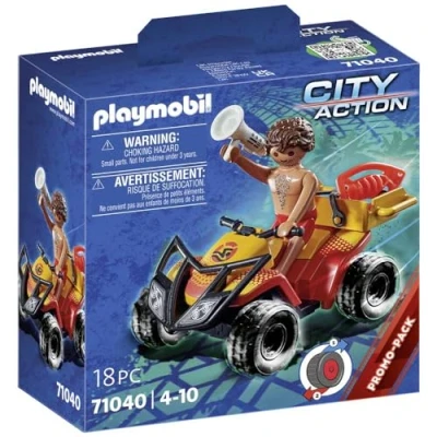 Image de Playmobil CITY Action Lifeguard QUAD 71040 Miniatures pour enfants, Taille: One Size, Multi coloured