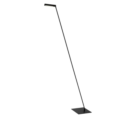 Image de Lucide Lampe sur pied LED Lavale, noir, intensité variable, hauteur 138 cm