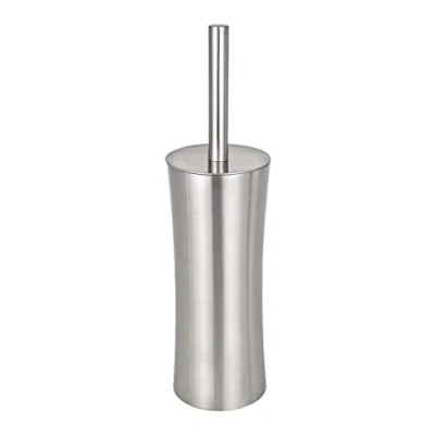 Image de WENKO Brosse WC Pieno Mat Acier INOX Porte fermé Satiné