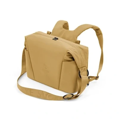Image de Stokke sac à langer Xplory X, Jaune Doré Portage l’épaule ou comme dos Comprend un matelas pliable et de transport UPF 50+, imperméable, facile nettoyer