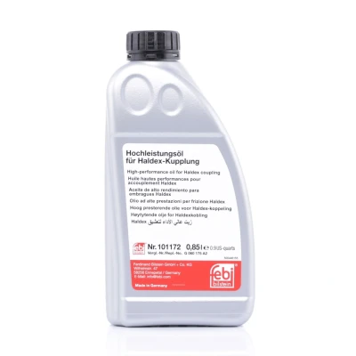 Image de FEBI BILSTEIN 101172 Huile Haldex 0,85 VOLKSWAGEN: Passat B6 Variant, CADDY 4 Kombi, B7 Alltrack, AUDI: A3 3/5 portes, Berline, A1 Sportback