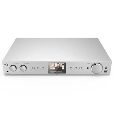 Image de Hama iTuner Hi FI DIT2105SBTX Dab+ Bluetooth (Tuner Internet Radio FM Dab, Tuner HiFi, numérique, RX/TX, WiFi, Spotify Connect, Amazon Music, App UNDOCK, Port USB, télécommande) Argenté