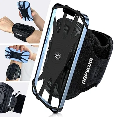 Image de Brassard Smartphone Universel, 360 Rotation Telephone Sport, pour iPhone 16/15/14/13/12/11/Pro Max/Pro/XS/XR/,pour Samsung Galaxy S23/S22/S21, Sport(4&quot; 6,5&quot;)