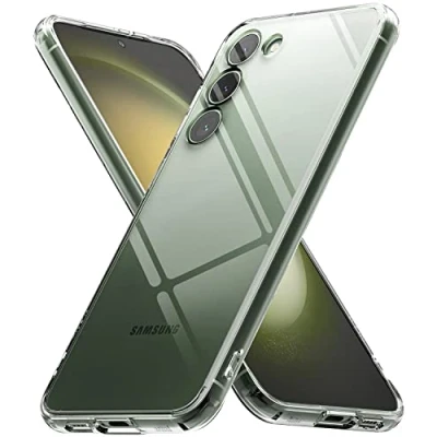 Image de Ringke Compatible avec Coque Samsung Galaxy S23 5G [Fusion] Transparente Clear Rigide Polycarbonate Back TPU Souple Bumper Étui Antichoc de Protection