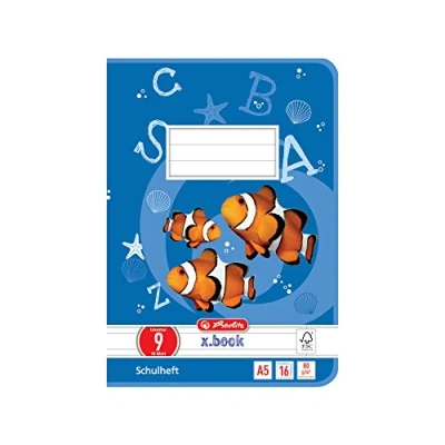 Image de Herlitz 3320900 Cahier Format A5/16 Ligné / Marge Plusieurs coloris Lot de 10 (Import Allemagne)