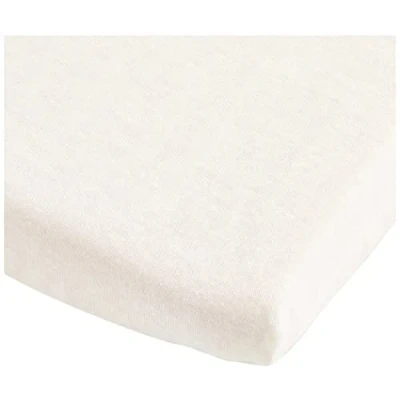 Image de BABYCALIN Drap Housse Bébé Ecru 40 x 80 cm Jersey 130gr/m²