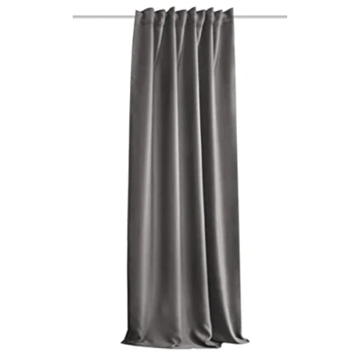Image de HOMEbasics Acustico Rideau Acoustique uni Protection Contre Le Bruit, la Chaleur, Froid et Les Courants d&#039;air Gris 225 x 135 cm