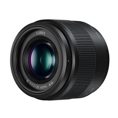 Image de Panasonic Lumix 25mm F1.7 Objectif à focale fixe H H025E K, Noir Compatible monture Micro 4/3 et Olympus