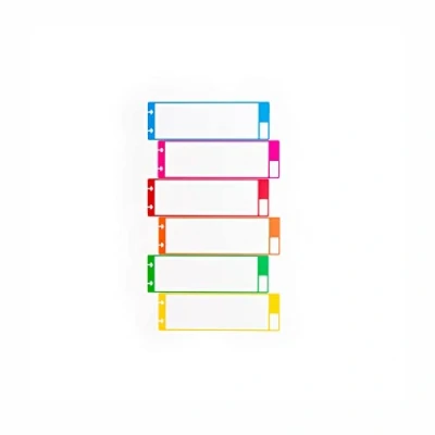 Image de Modubooq 6 Onglets blancs pour carnets Discbound réutilisables inscriptibles A5