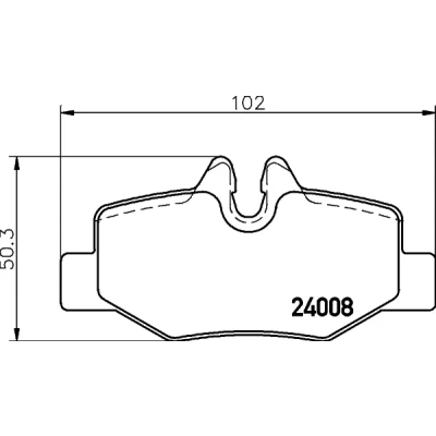 Image de HELLA 8DB 355 010 661 Jeu de plaquettes frein contact signal d&#039;usure inclus avec vis d&#039;étrier accessoires