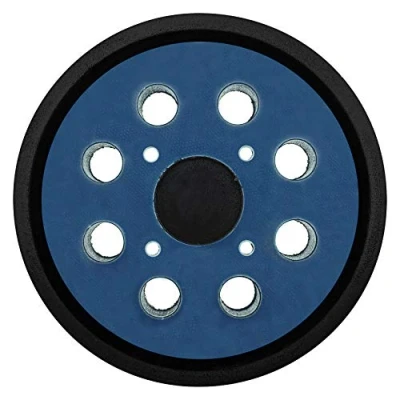 Image de 1 x SabreCut OSSCS002 125 mm moyen 8 trous d&#039;extraction de poussière ponceuse orbitale aléatoire crochet et boucle support compatible avec montage à 4