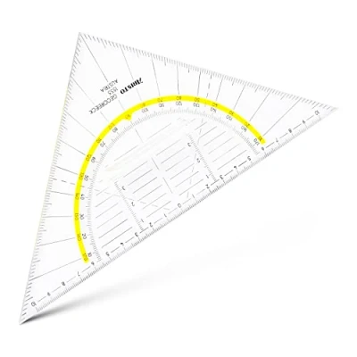 Image de Aristo Équerre de géométrie à poignée 22,5 cm en Plexiglas (Transparent) (Import Allemagne)