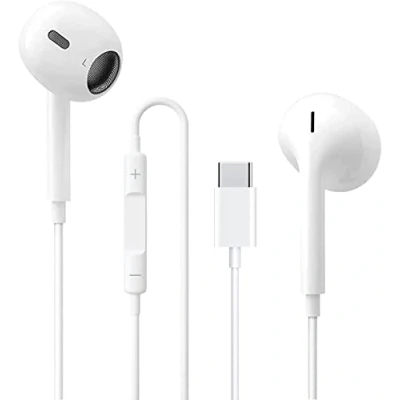 Image de Ecouteurs USB Type C Intra Auriculaires avec Micro (Hi Res) et contrôle du Volume pour Samsung S20,iPad Pro 2018,Huawei P30 P40,OnePlus,Google Pixel 5/4/3 Autres périphériques d&#039;interface de