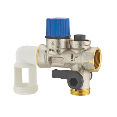 Image de Groupe de sécurité chauffe eau NF coudé siège inox anti corrosion MF20x27 (3/4) NOYON &amp; THIEBAULT