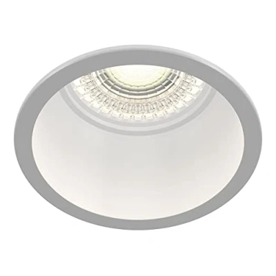 Image de MAYTONI DECORATIVE LIGHTING Spot moderne encastrable, luminaire en aluminium blanc, rond, IP20, ampoule 1xGU10 (non incl.)