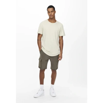 Image de Only &amp; Sons Onsmatt LIFE Longy TEE Tshirt basique, Homme, Taille: Large, Pelican
