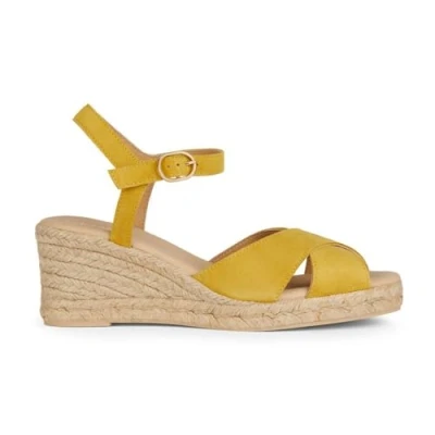 Image de Geox Gelsa Espadrilles, Femme, Taille: 39, Jaune Matière synthétique