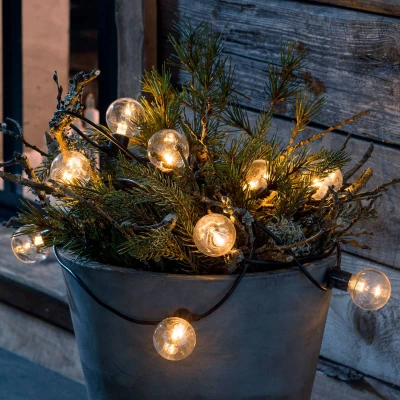 Image de Konstsmide Christmas Guirlande LED filament ambre 10 lampes