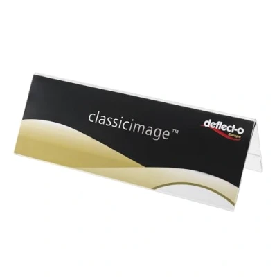 Image de Deflecto 48701 Porte signe de séminaire, forme A, transparent, A5