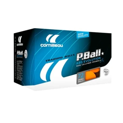 Image de Cornilleau Balles de ping Pong 1 étoile Pack 72 Utilisation régulière P Ball ABS Evolution 1* X72 Orange