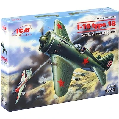 Image de ICM Soviet Fighter 1:72 I 16 Type 18, Combattant Seconde Guerre Mondiale, ICM72072